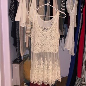 American Rag Long Lacey Tank Top